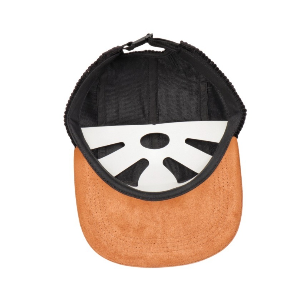Corduroy Cap 5 Panel - Casual Retro Flat Brim Baseball Cap