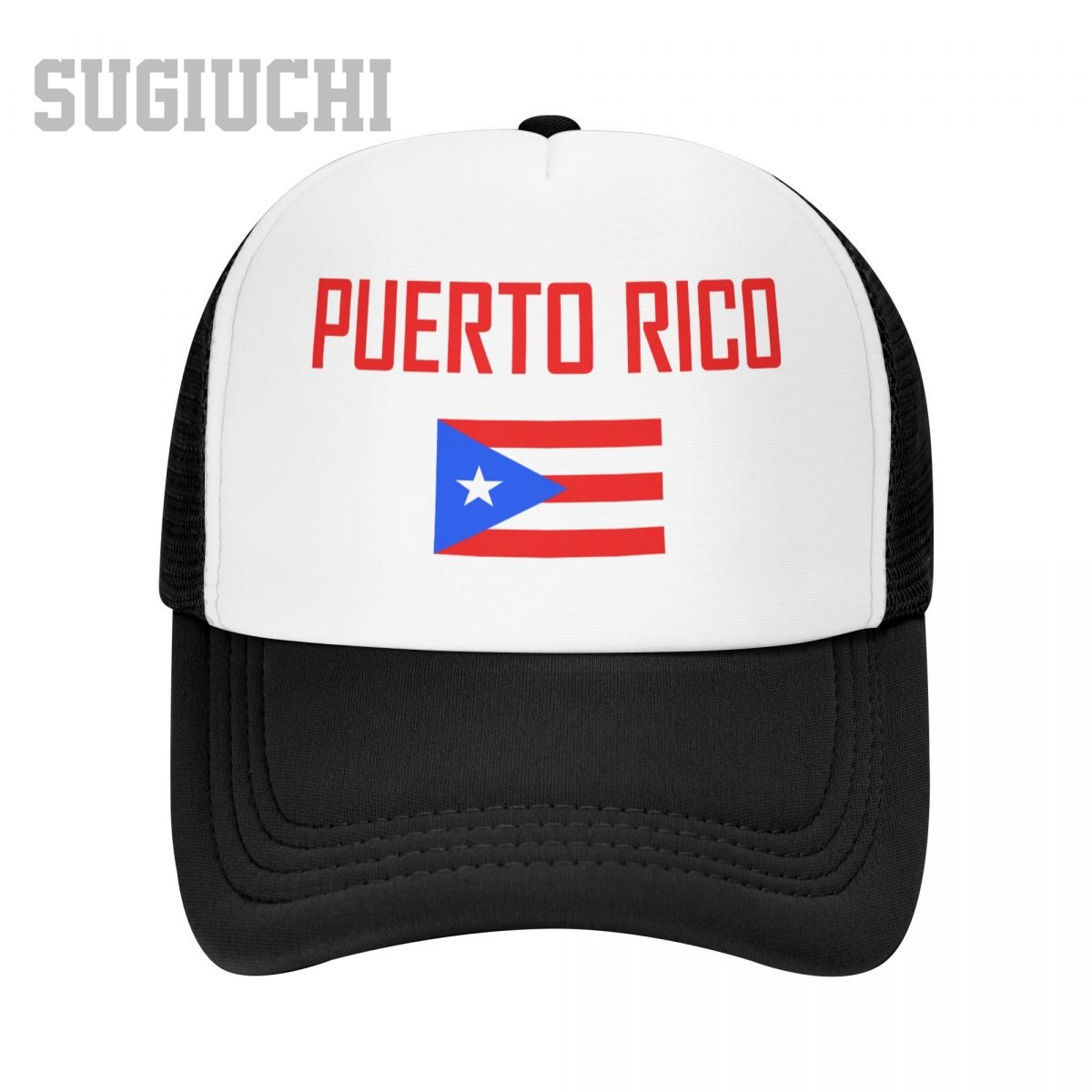 Trucker Cap Mesh - Unisex Mesh Cap Hat PUERTO RICO