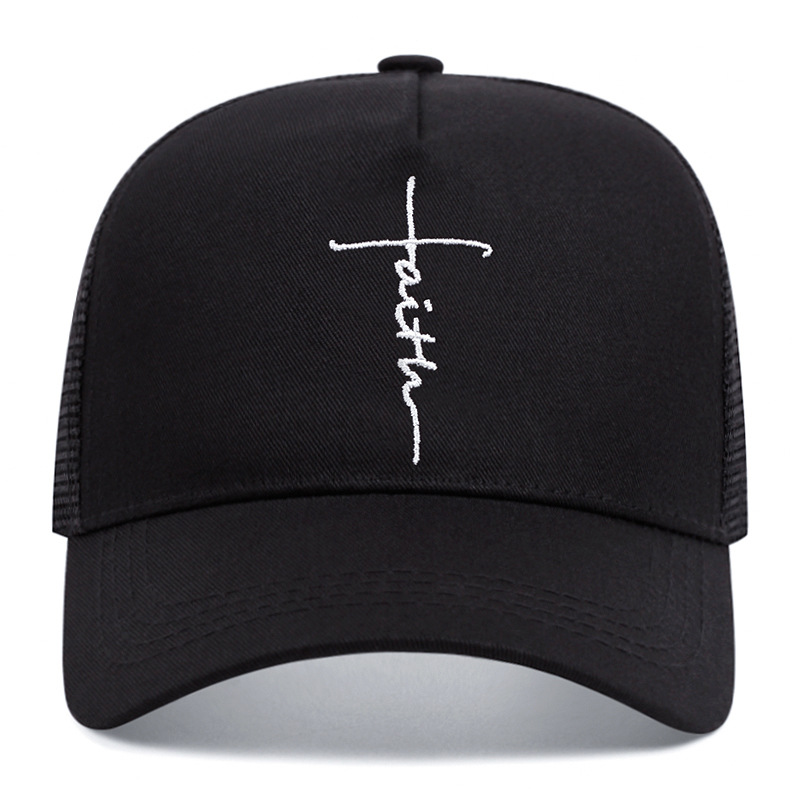 Cross Embroidery Slight Curved - Trucker Cap Mesh recension och pris