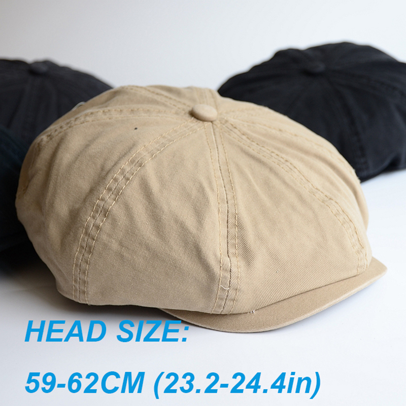 Men Big Head Newsboy Cap Peaky - Dad Hat Cotton recension och pris