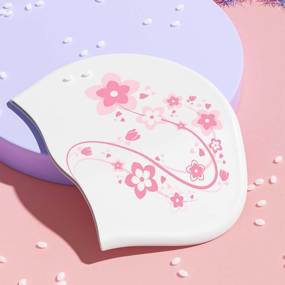 Elastic Flower Swim Headgear T - Swim Hat Silicone recension och pris
