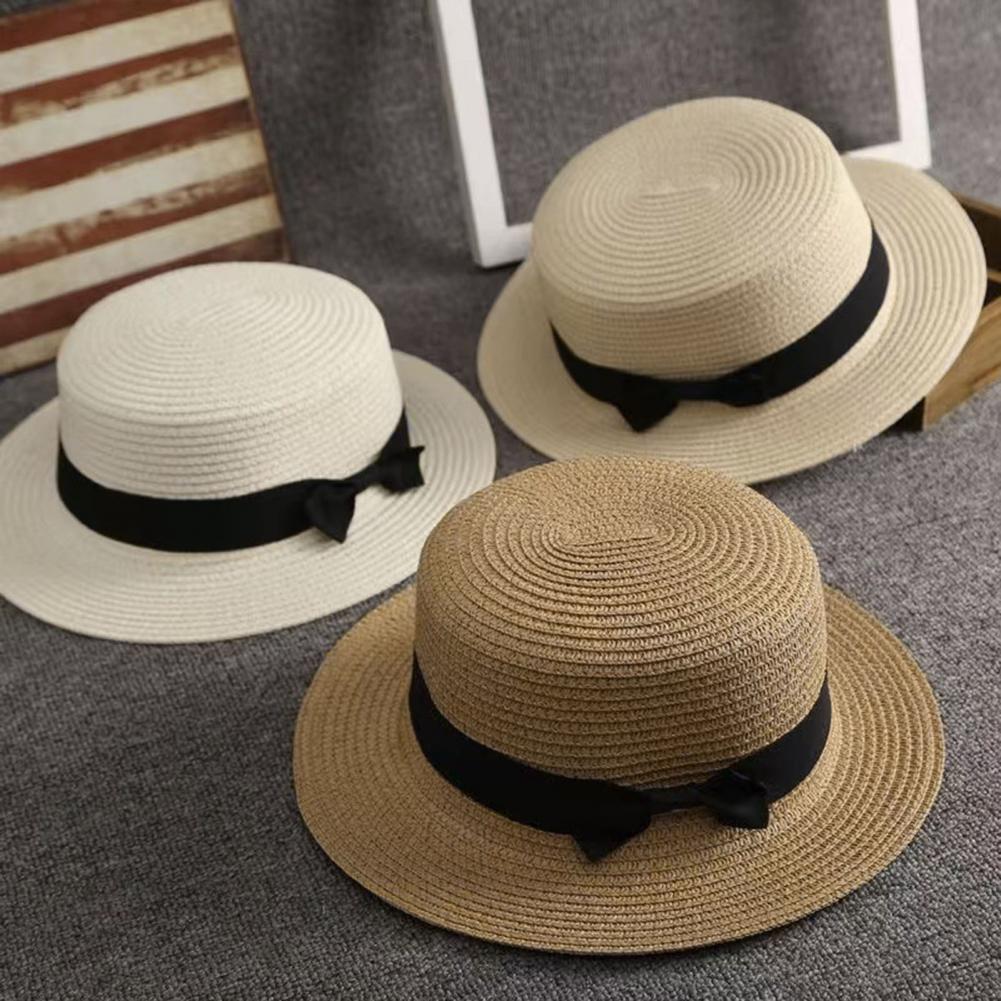 Beach Straw Hat Flat Top Wide  - Sun Hat Wide Brim recension och pris