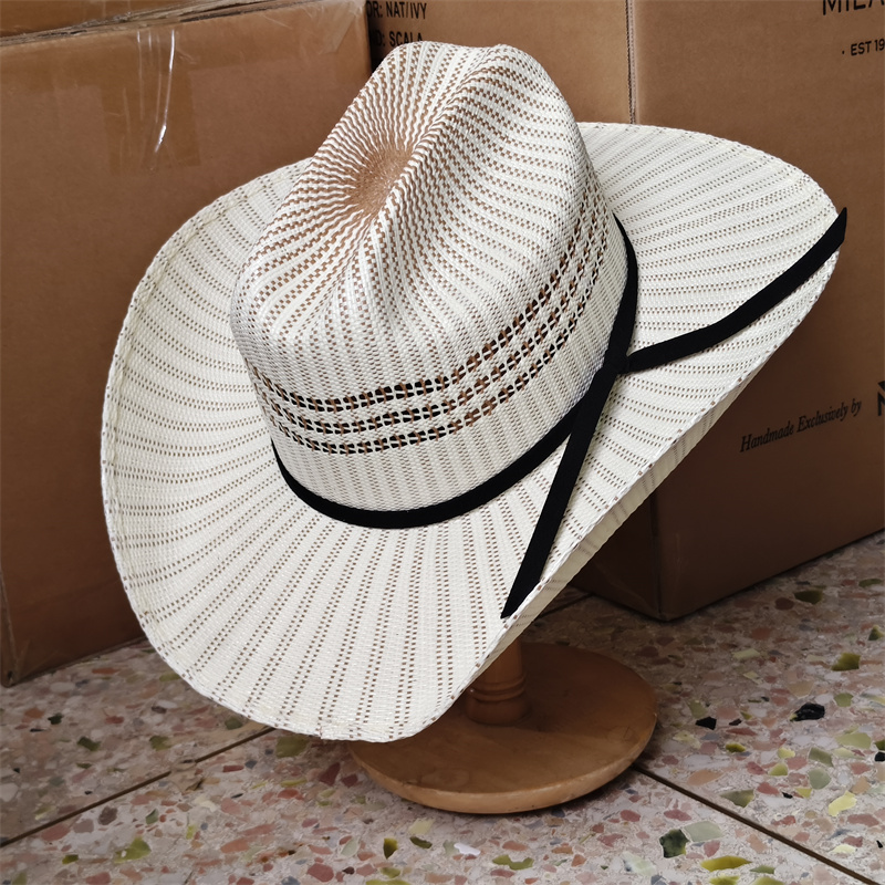 Cowboy Hat Colorful Rolled Cuf - Cowboy Hat Straw recension och pris