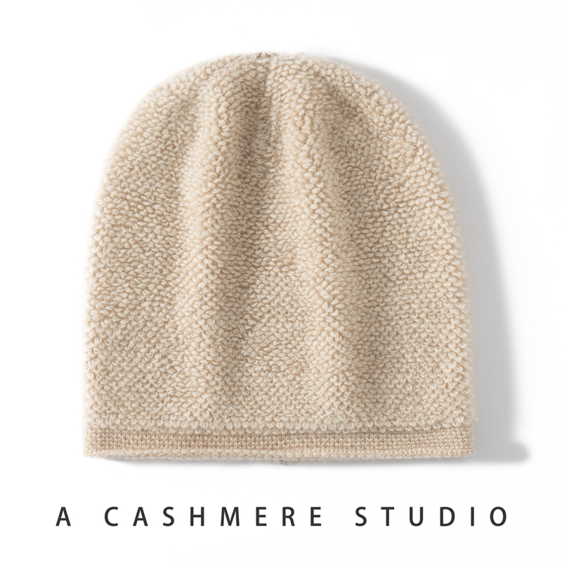 New Autumn Winter 100% Pure Ca - Beanie Cuffed Knit recension och pris