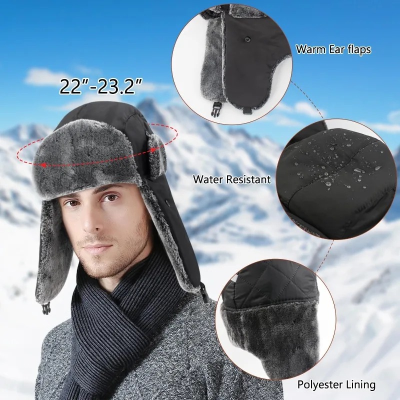 Snow Ski Army Military Ushanka - Winter Trapper Hat recension och pris