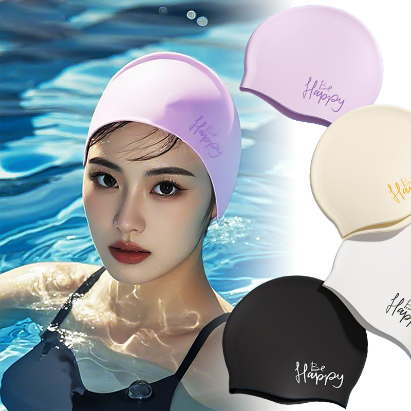 Women Silicone Swimming Cap Ex - Swim Hat Silicone recension och pris