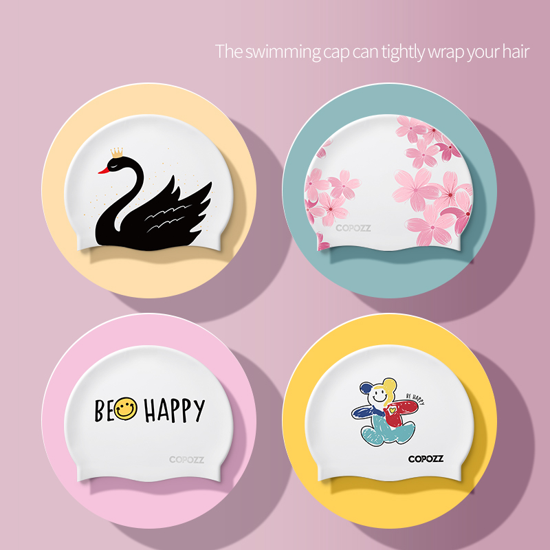 Pattern Adult Swimming Caps Me - Swim Hat Silicone recension och pris