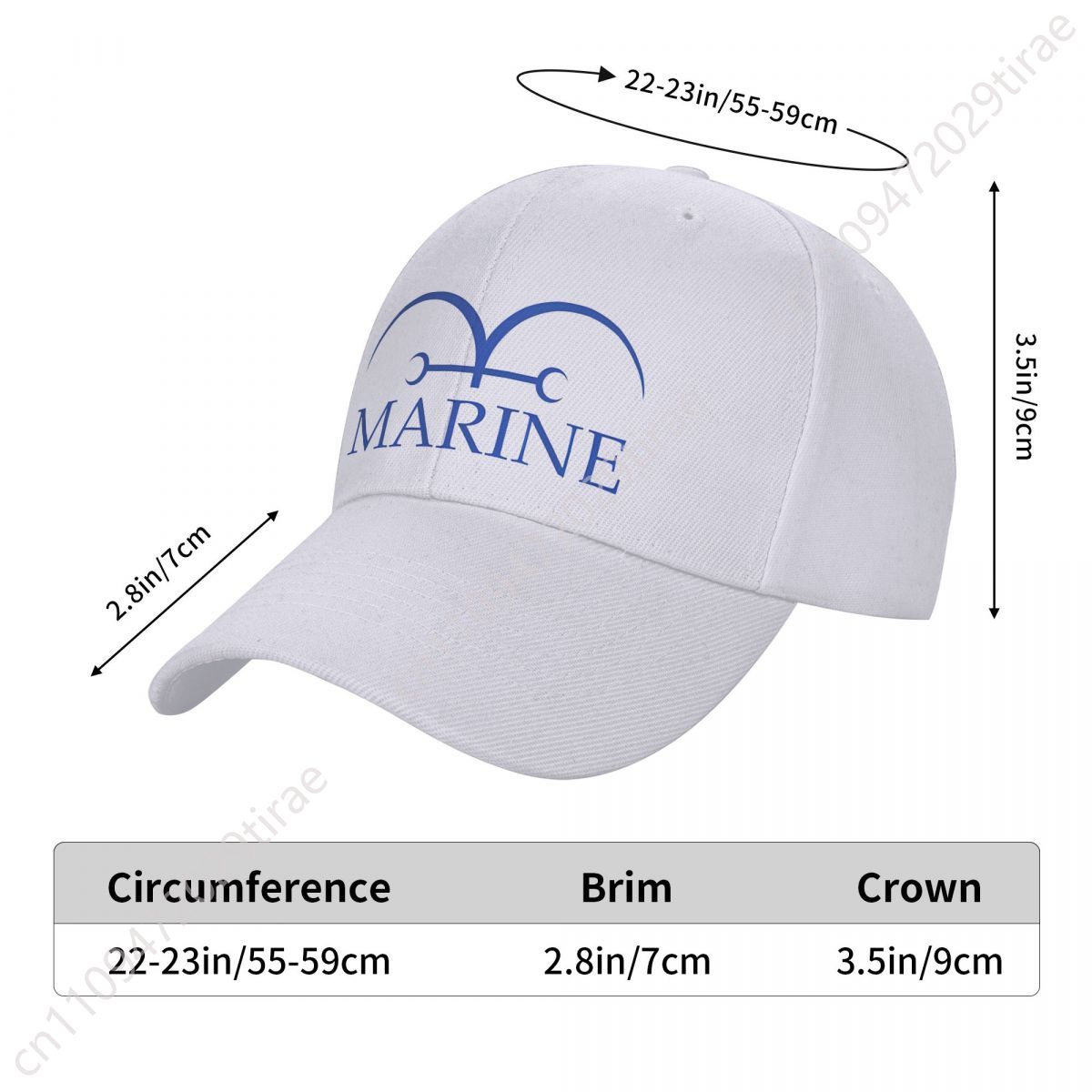 Marines Flag Navy Anime Japan  - Dad Hat Cotton recension och pris