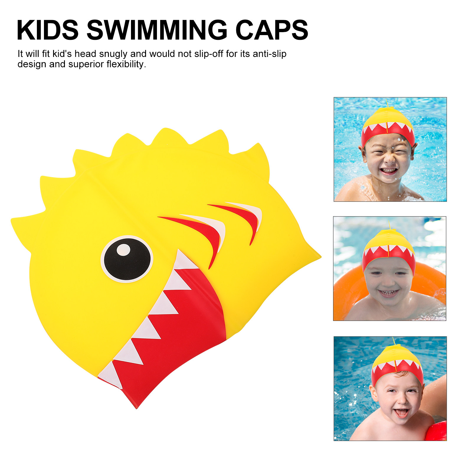 Kids Silicone Swim Caps Waterp - Swim Hat Silicone recension och pris
